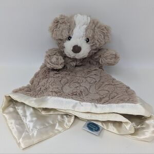 Mary Meyer Lovey Puppy Dog Tan Cream Putty Nursery Hound Baby Security Blanket